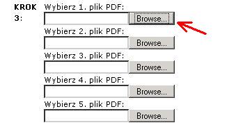 Wybór pliku PDF z dysku